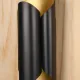 Black & Brass Two Light Up-Down Abstract Wall Sconce #0