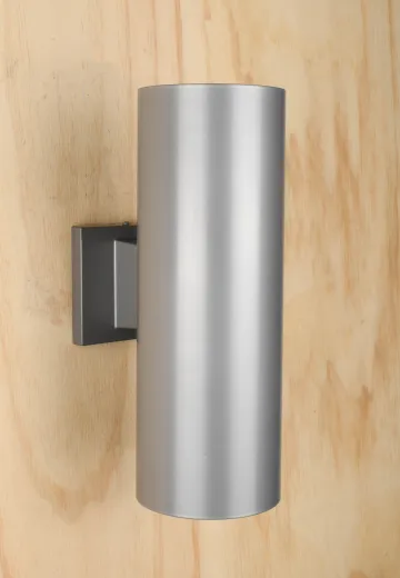 Gray Two Light Up-Down Can Light Wall Sconce