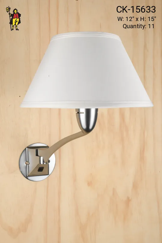 Nickel Adjustable Swing Arm Wall Sconce