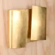 *LED* Brass Two Light Abstract Wall Sconce #0