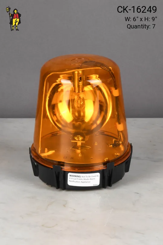 Amber Rotating Bacon Light