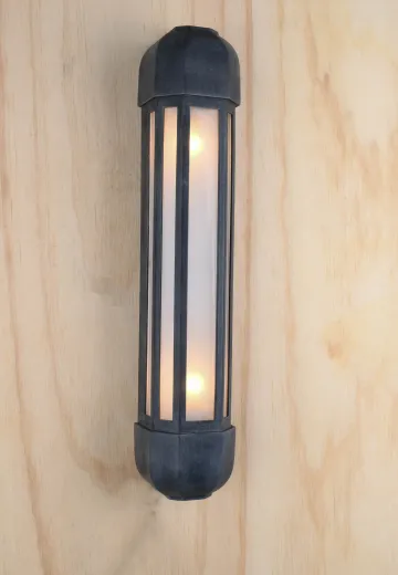Exterior Linear Frosted Glass Wall Sconce