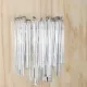 Nickel & Crystal Two Light Wall Scone #0
