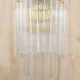 Brass & Crystal Two Light Wall Sconce #0
