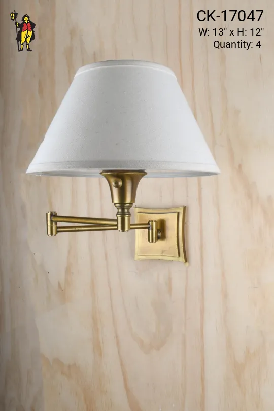 Brass Swing Arm Wall Sconce