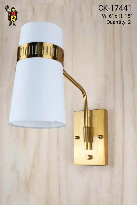 Brass Adjustable Downlight Reading Wall Sconce