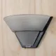 Black & Glass Ribbed Bowl Pocket Sconce #0