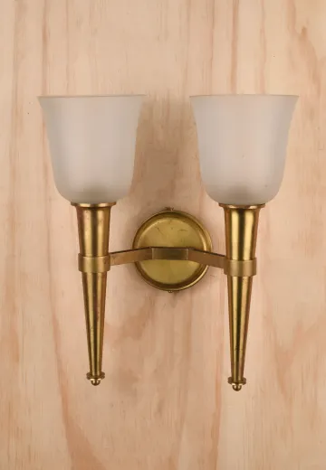 Brass Two Light Wall Sconce