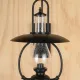 Black One Light Faux-Oil/Gaslight Exterior Wall Light #0