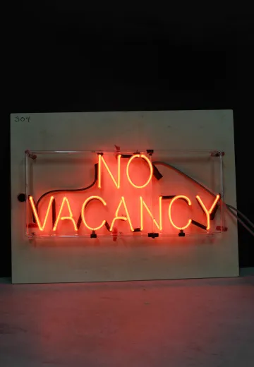 "No Vacancy" Neon Sign