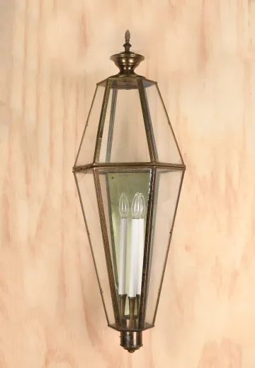 Ten Panel Oversize Glass Wall Lantern