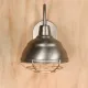 Nickel Down Light Wall Sconce w/Cage #0