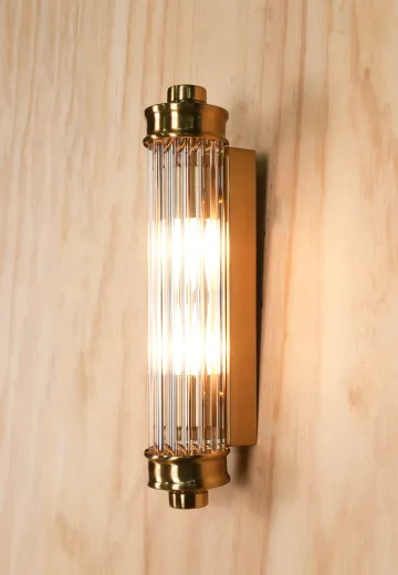 Art Deco Glass Rod Wall Sconce
