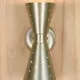 Pierced Brushed Nickel Up-Down Wall Sconce #0