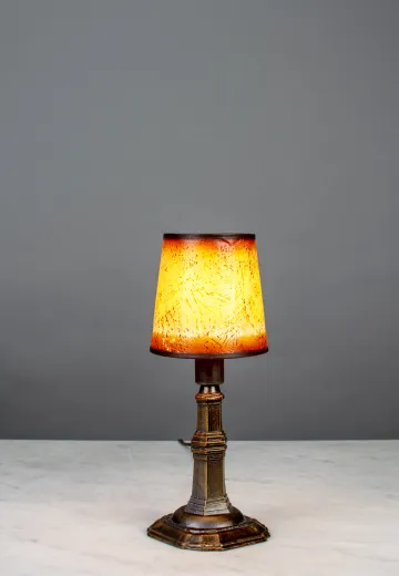 Bronze Plug In Cafe Table Lamp - Candelabra