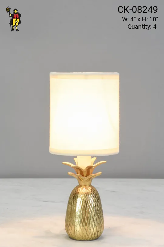 Pineapple Plug In Cafe Table Lamp - Candelabra