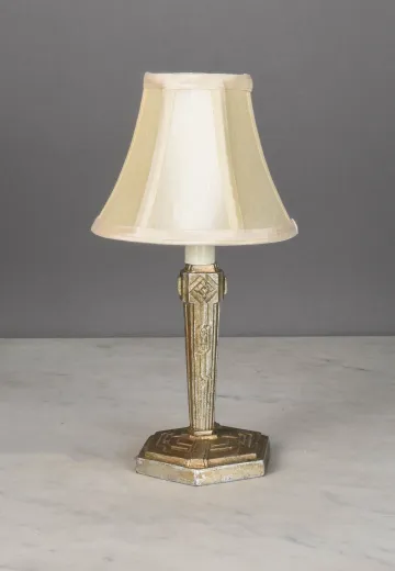 Art Deco Style Plug In Cafe Table Lamp - Candelabra