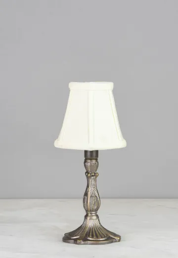 Bronze Plug In Cafe Table Lamp - Candelabra