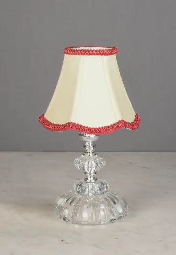 Plug In Crystal Cafe Table Lamp - Edison