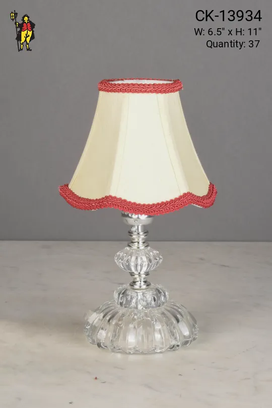 Plug In Crystal Cafe Table Lamp - Edison