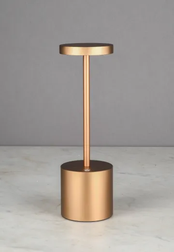 Pewter Rechargeable LED Cafe Table Lamp
