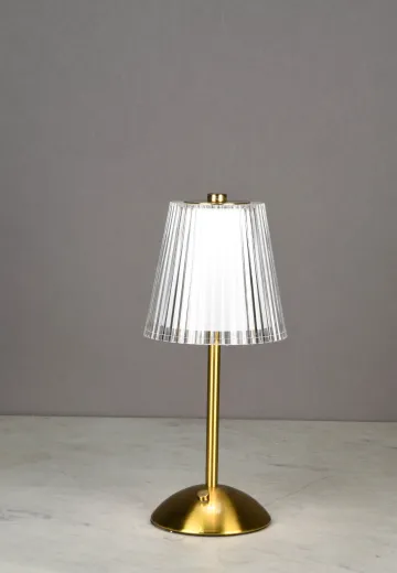 Modern Brass Battery Operated/LED Cafe Table Lamp (Similar to 21241, 21233)