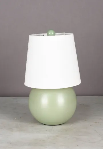 Green Plug In Cafe Table Lamp