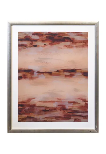 Framed Cleared Abstract Expressionist Print