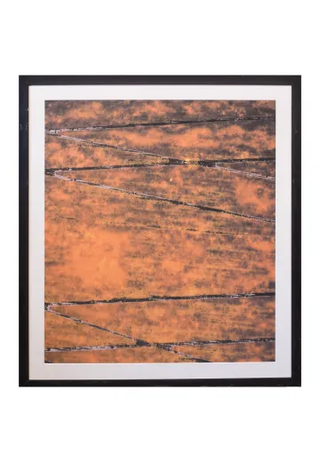 Framed Cleared Mid Century Modern Abstract Print - 1
