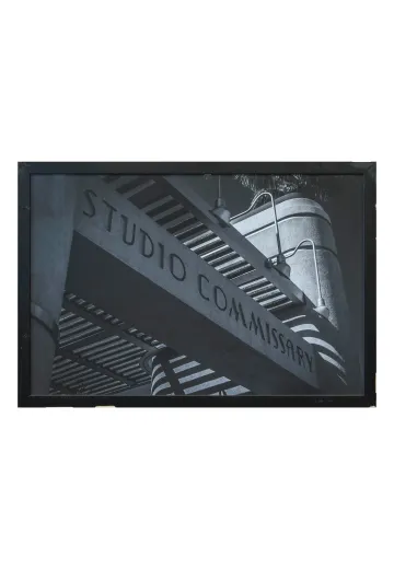 Framed Cleared Black & White Studio Photograph