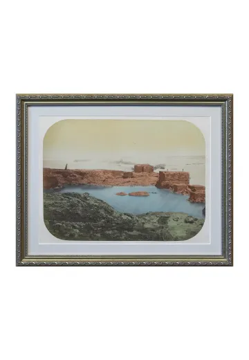 Framed Cleared Hand Colored Lanscape Print