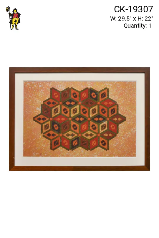 Wooden Framed Cleared Geometric Abstraction - 1