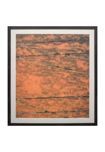 Framed Cleared Mid Century Modern Abstract Print - 2