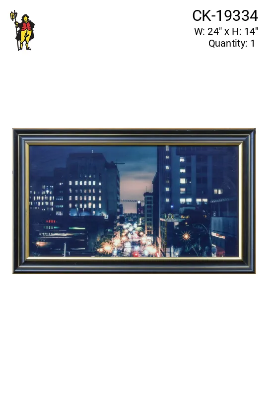 Framed Cleared Downtown Photograph