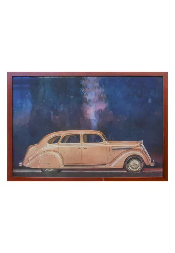Wooden Framed Cleared Photo-Realistic Car Painting