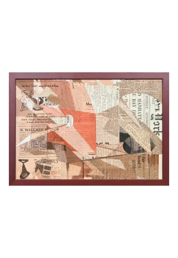 Framed Cleared Cubist Collage - 1