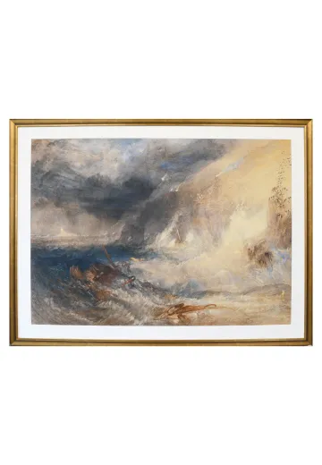 Framed Cleared Abstract Ocean Scene