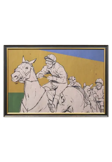 Framed Cleared "Sprint To The Finish" Print