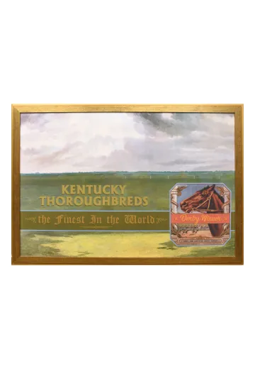 Framed Cleared Kentucky Thoroughbreds Print