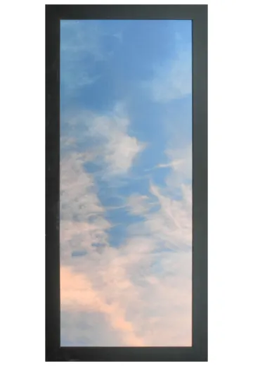 Black Framed Cleared Sunset Sky Painting - 1