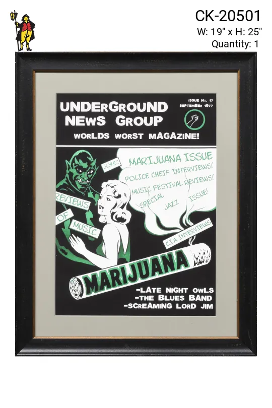 Framed Cleared 1960s Magazine Cover