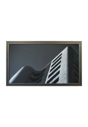 Framed Cleared Minimalist Curved Architectural Photograph
