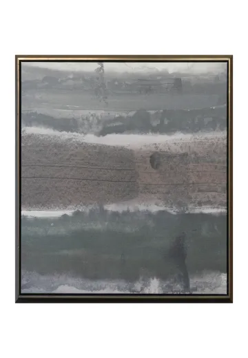 Framed Cleared Minimalist Muted Tones Abstract Painting