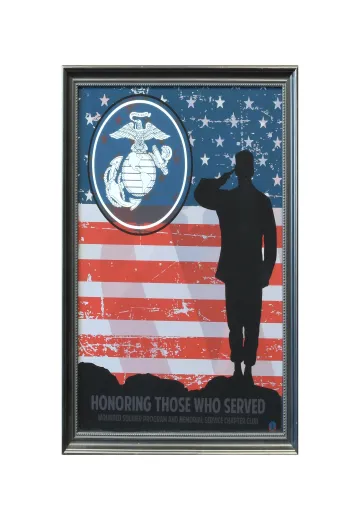 Framed Cleared Modern Military Poster