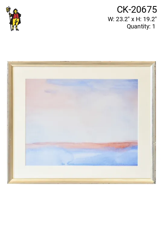 Framed Cleared Soft Abstract Watercolor - 1