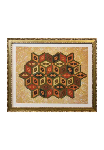 Framed Cleared Mixed Media East Asian Motif Print - 2