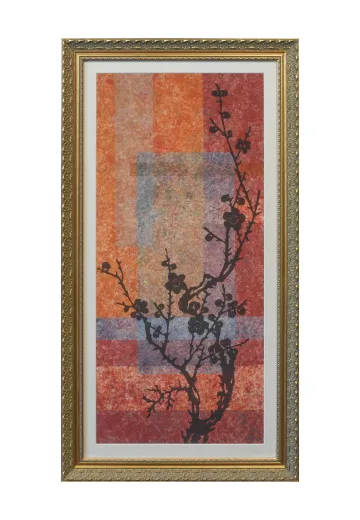 Framed Cleared Mixed Media East Asian Motif Print - 9