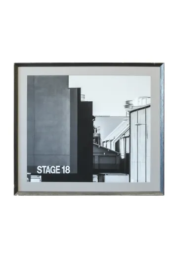 Framed Cleared Soundstage Building Photograph
