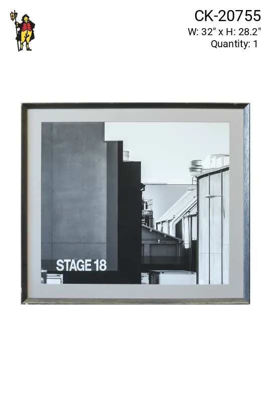 Framed Cleared Soundstage Building Photograph