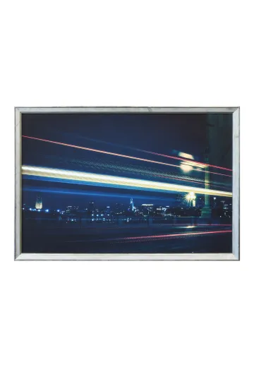 Framed Cleared Skyline Long Exposure Photograph